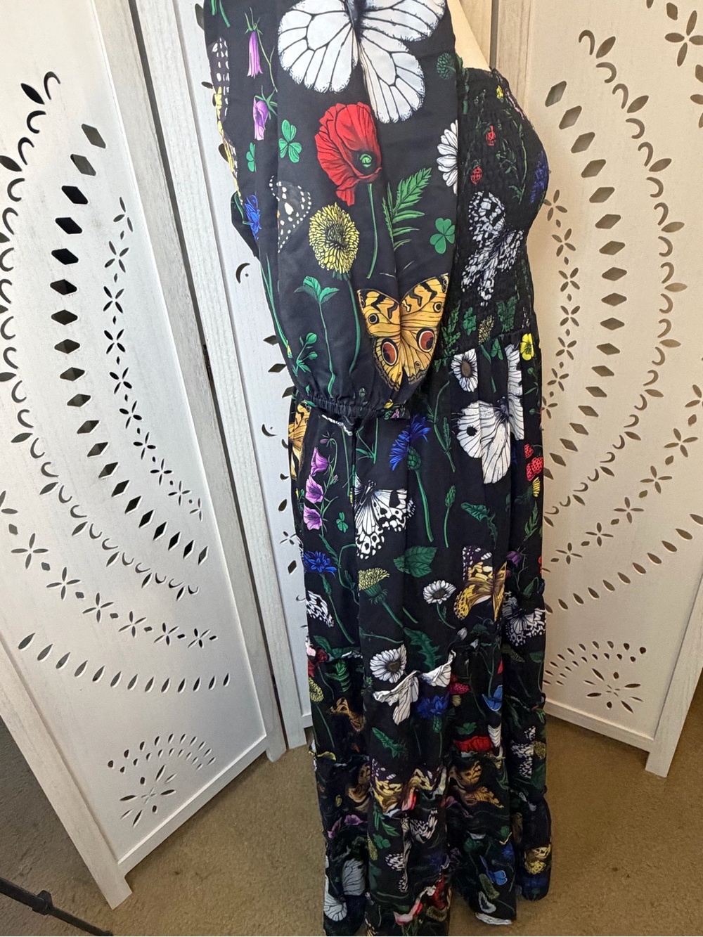 Dressed in LALA Folklore Fairy Smocked Butterfly Dress - Picture 11 of 16